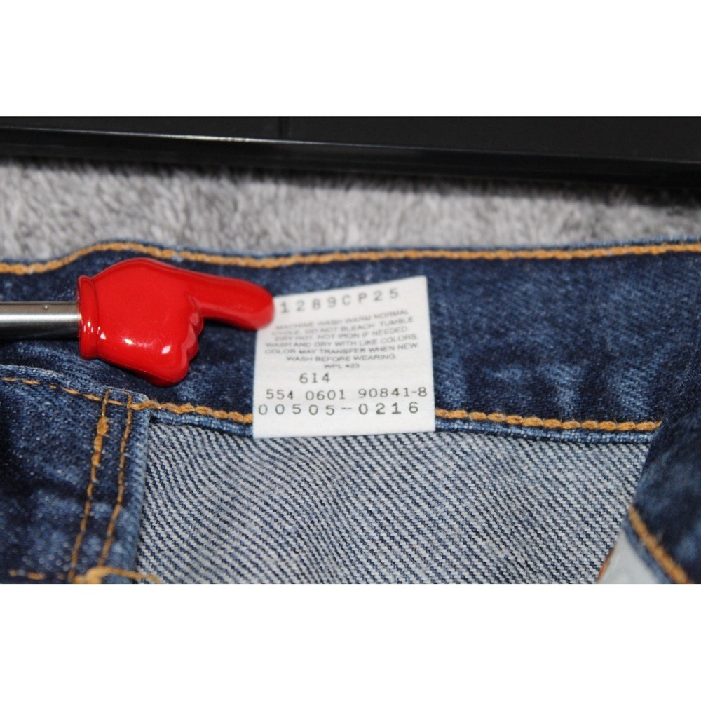 Vintage Levis 505 40x30 Mens Red Tab Made in USA 100 Cotton Straight Y2K Western - Picture 4 of 10